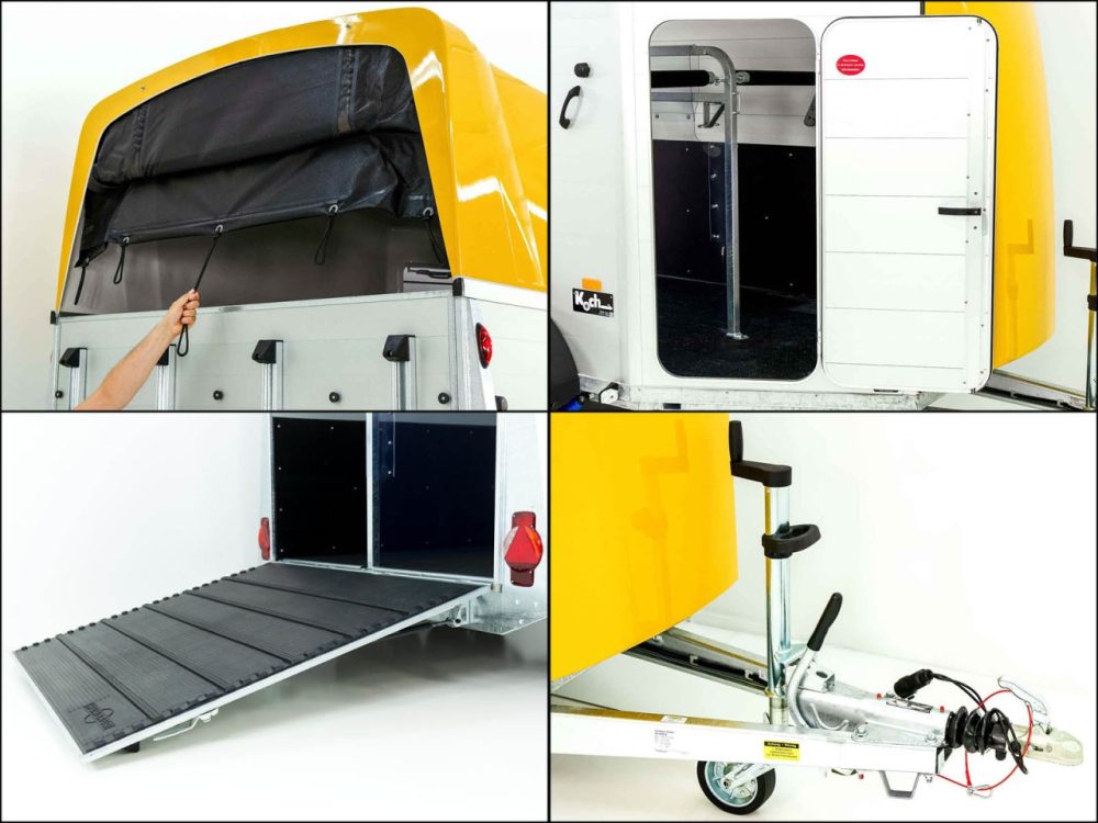 Humbaur Pferdeanhänger XANTHOS AERO 2400|gelb|Sattelkammer|Alufelgen-Neu – Bild 8