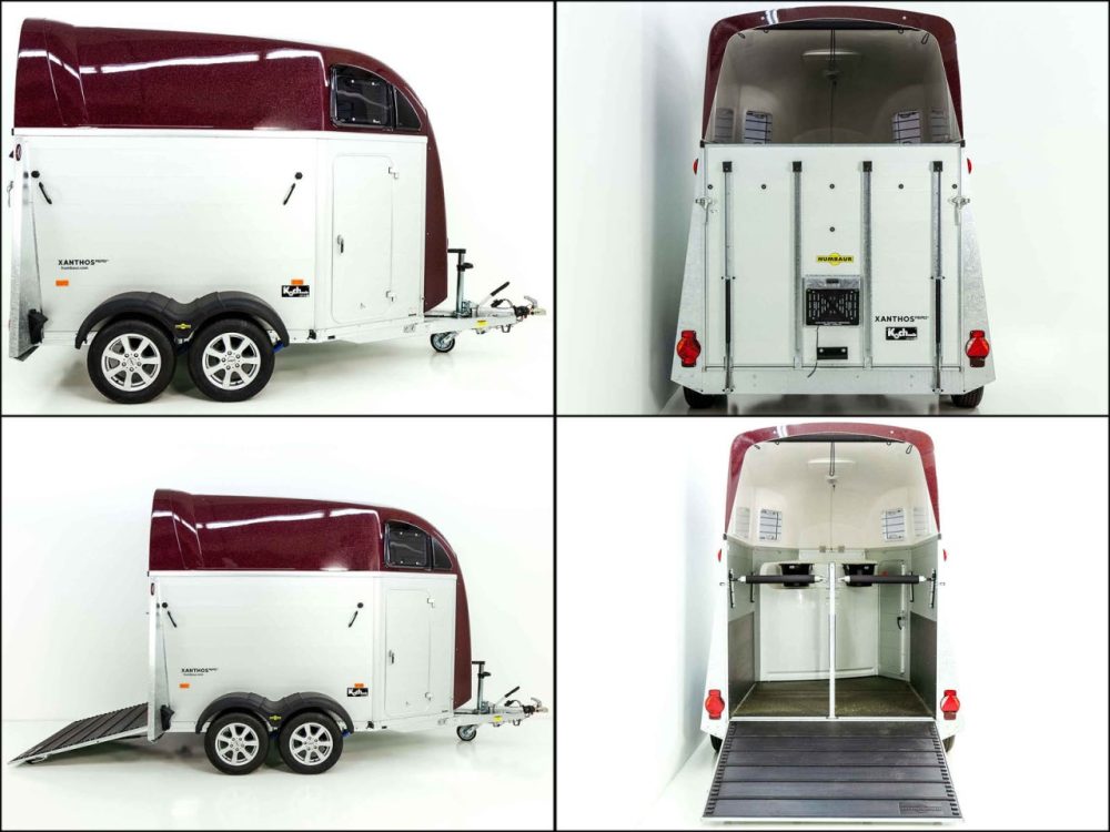 Humbaur Pferdeanhänger XANTHOS AERO 2400|purple red|Sattelkammer|Alufelgen-Neu – Bild 8