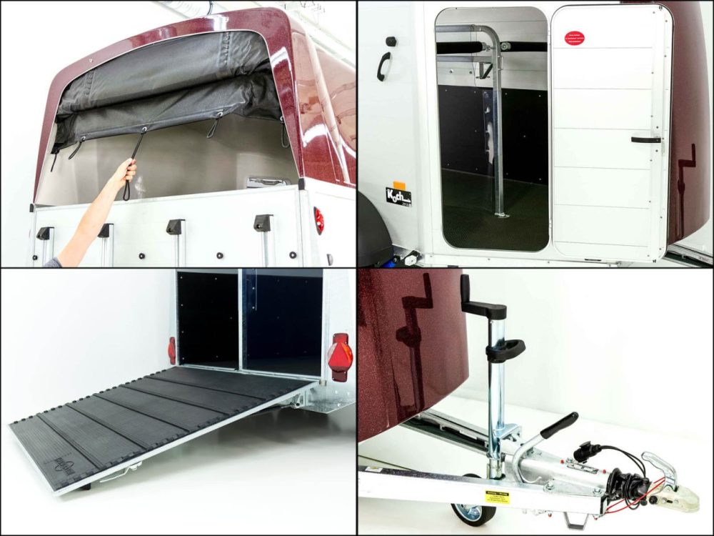 Humbaur Pferdeanhänger XANTHOS AERO 2400|purple red|Sattelkammer|Alufelgen-Neu – Bild 11