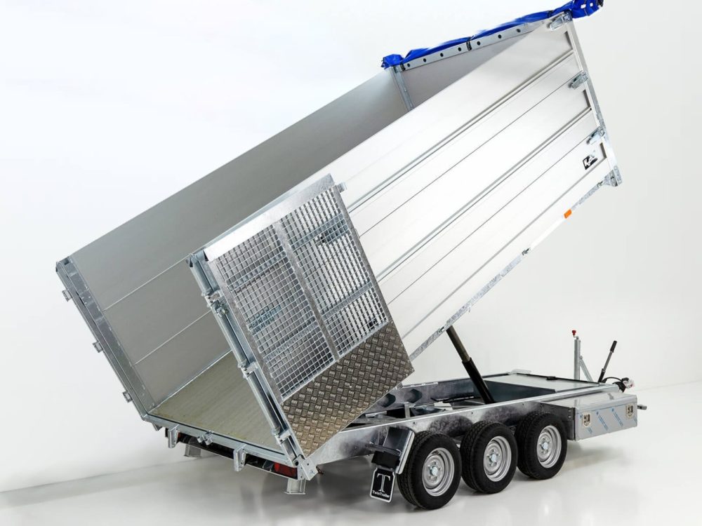 Twintrailer Multi-Heckkipper TR35-40 3,5t|192x402x140cm|FP|TridaX-Neu – Bild 2