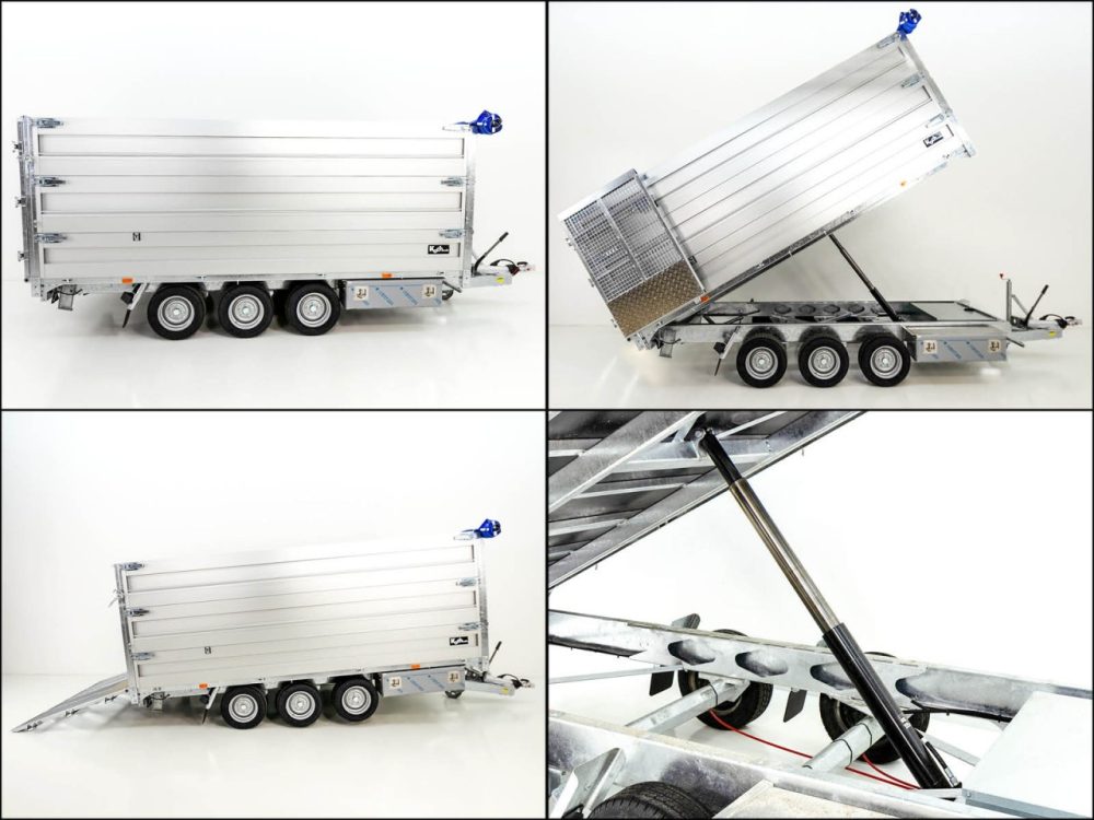 Twintrailer Multi-Heckkipper TR35-40 3,5t|192x402x140cm|FP|TridaX-Neu – Bild 7