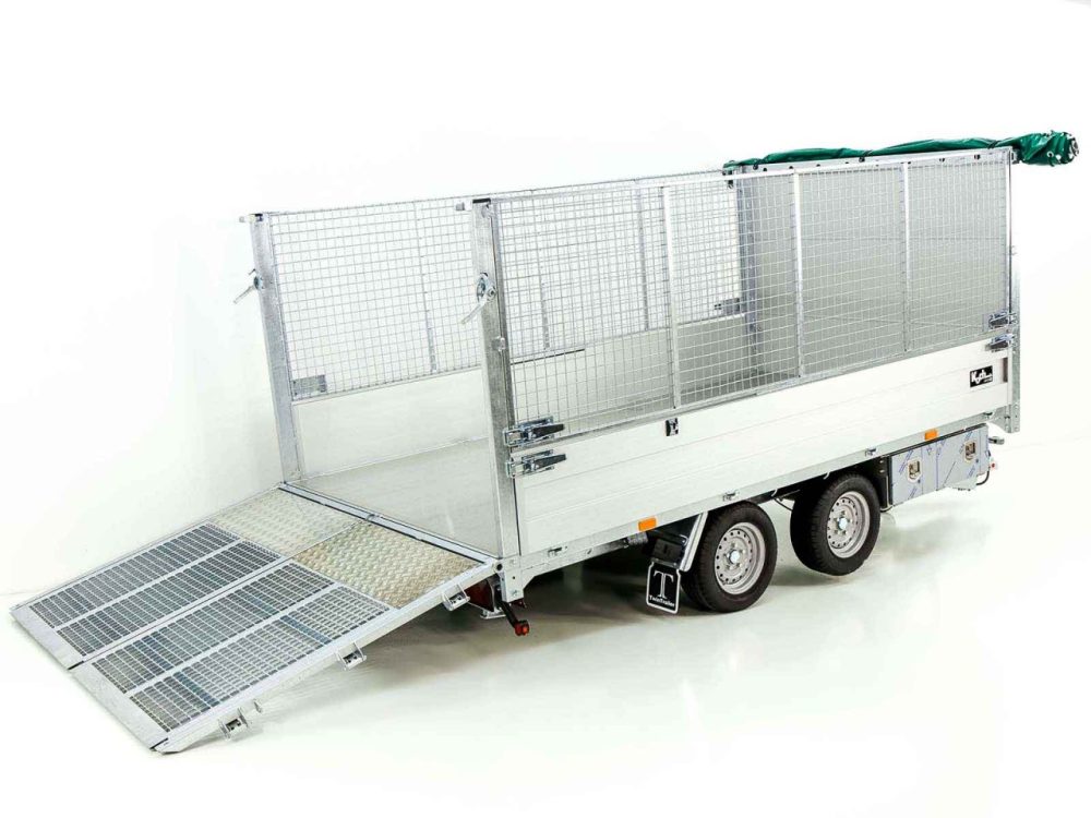 Twintrailer Multi-Heckkipper TT35-35 3,5t|192x352x140cm|Netz|Tandem-Neu