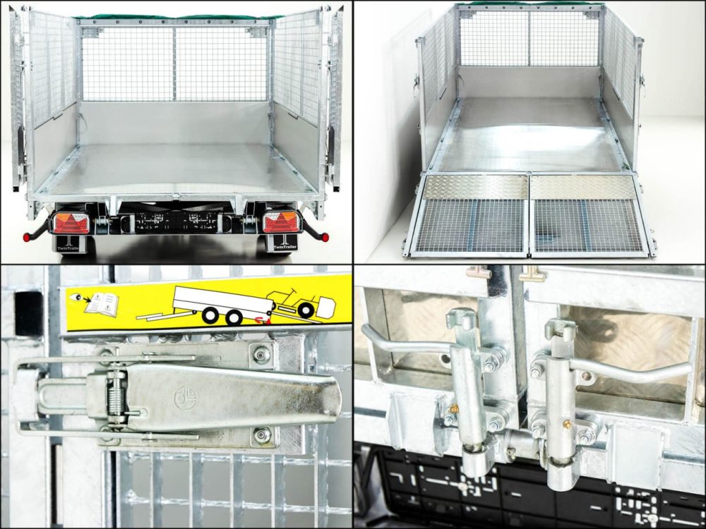 Twintrailer Multi-Heckkipper TT30-30 3,0t|183x309x40/120cm|Tandem|LED-Neu – Bild 11