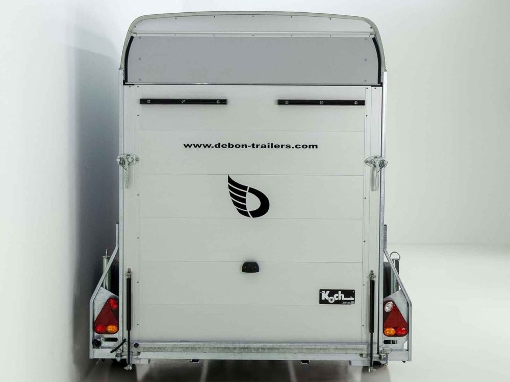 Debon Kofferanhänger C300 148x295cm H:190cm 1,3t| Polybug|Tür|grau-Neu – Bild 5