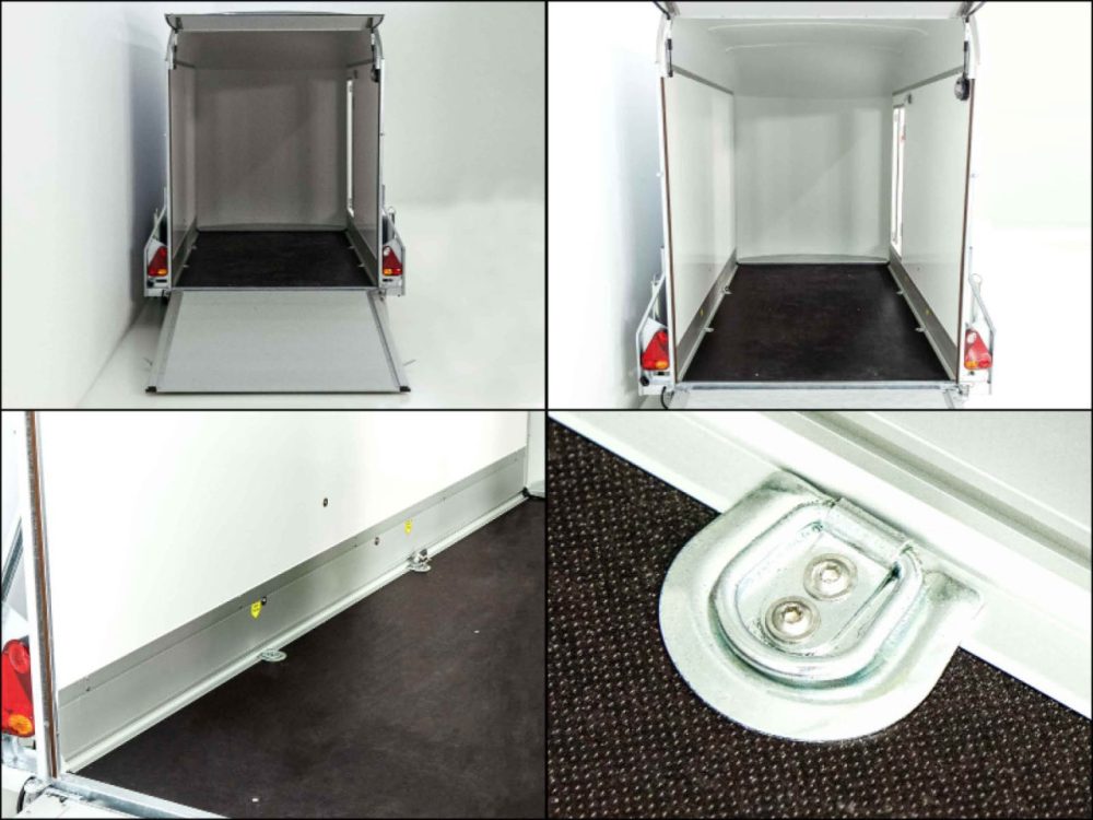 Debon Kofferanhänger C300 148x295cm H:190cm 1,3t| Polybug|Tür|grau-Neu – Bild 11