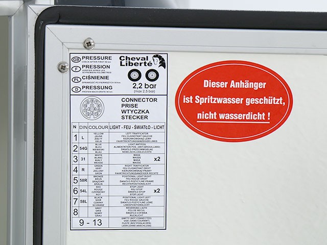 Debon Kofferanhänger DK Vollpoly 150x290cm H:160cm|neues Modell|blau-Neu – Bild 12