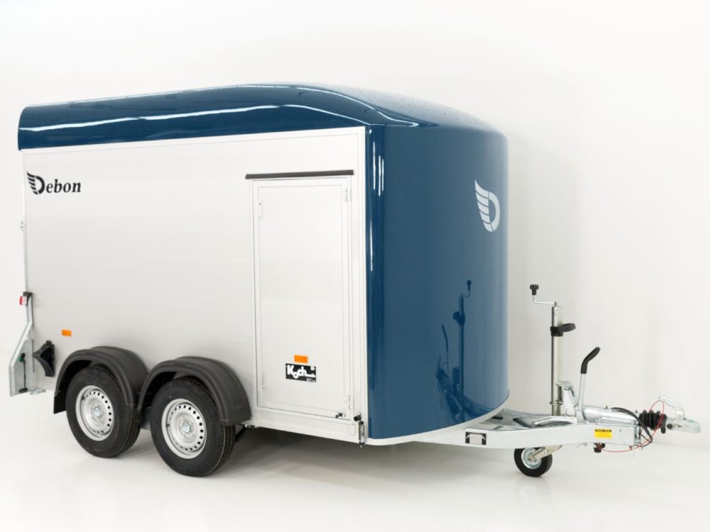 Debon Kofferanhänger Cargo 163x300cm H:200cm 2,0t|Alu|Polybug|Tür|blau-Neu – Bild 6
