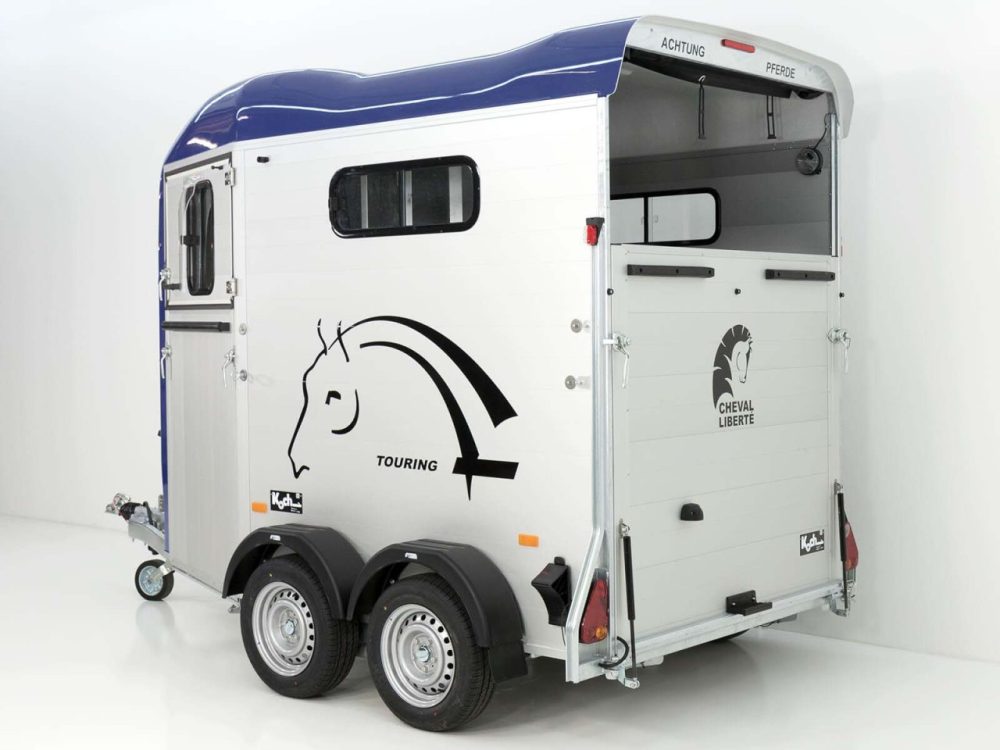 Cheval Liberte Pferdeanhänger Touring Country| Sattelkammer| Frontausstieg| blau-Neu – Bild 3
