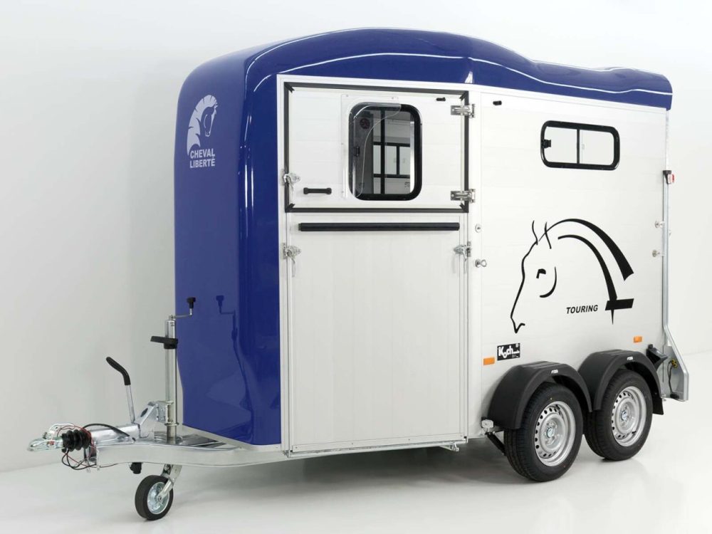 Cheval Liberte Pferdeanhänger Touring Country| Sattelkammer| Frontausstieg| blau-Neu – Bild 5