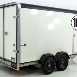 Henra Kofferanhänger Boxvan black 183x365cm H:190 2,7t|Türe-Neu