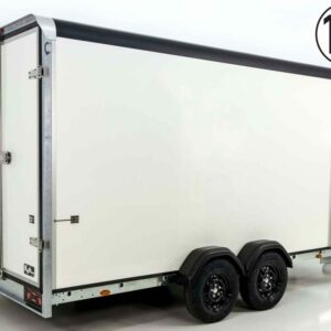 Henra Kofferanhänger Boxvan black 183x465cm H:220 2,7t|Türe-Neu