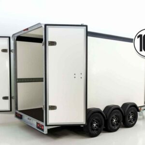 Henra Kofferanhänger Boxvan black 183x465cm H:220 3,5t |Tridem|Türe-Neu