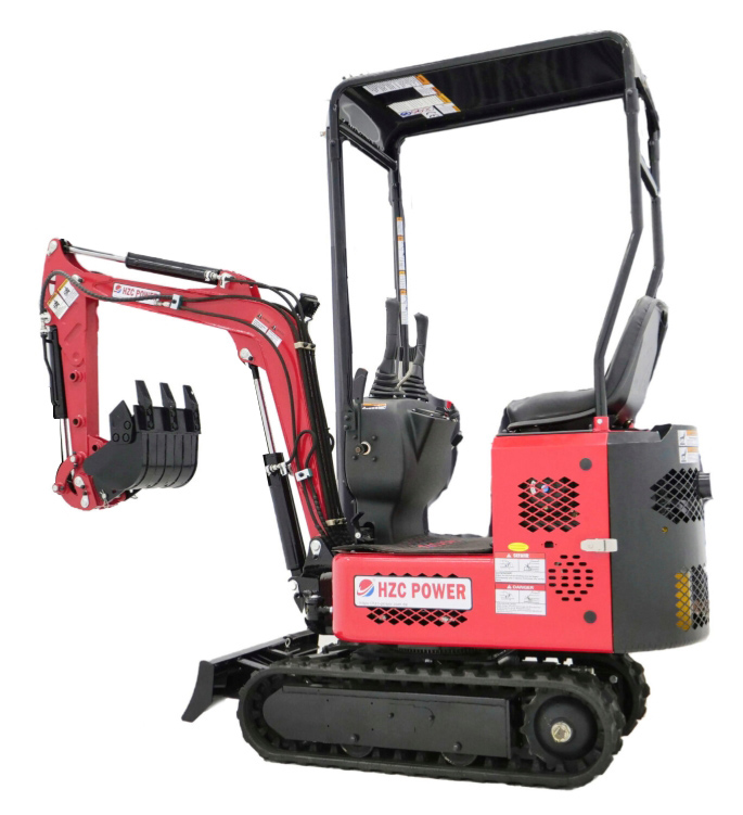 HZC Power Minibagger SBKB765K – Benzin, 866 kg, mit Dach, schmale Ausführung-Neu – Bild 6