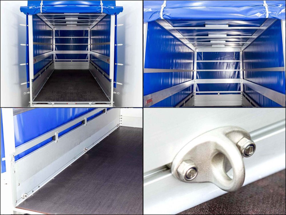 Anhänger Koch mit Plane 150x350cm 2600kg|Typ 8.26|Hochplane 180cm Blau-Neu – Bild 9
