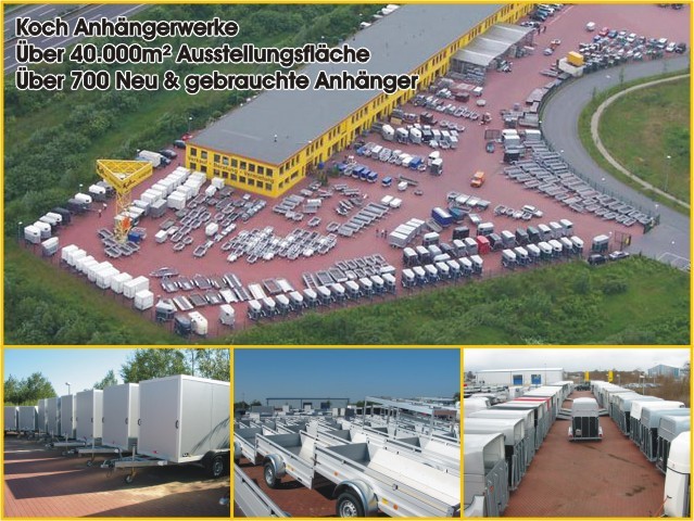 Debon Kofferanhänger Cargo 148x295cm H:190cm 1,3t|Alu|Polybug|Tür|schwarz-Neu – Bild 18