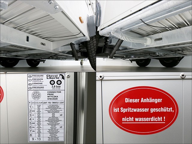 Cheval Liberte Pferdeanhänger Maxi 4| 4 Pferde| Pullman-Fahrwerk| 100km/h| anthrazit-Neu – Bild 10